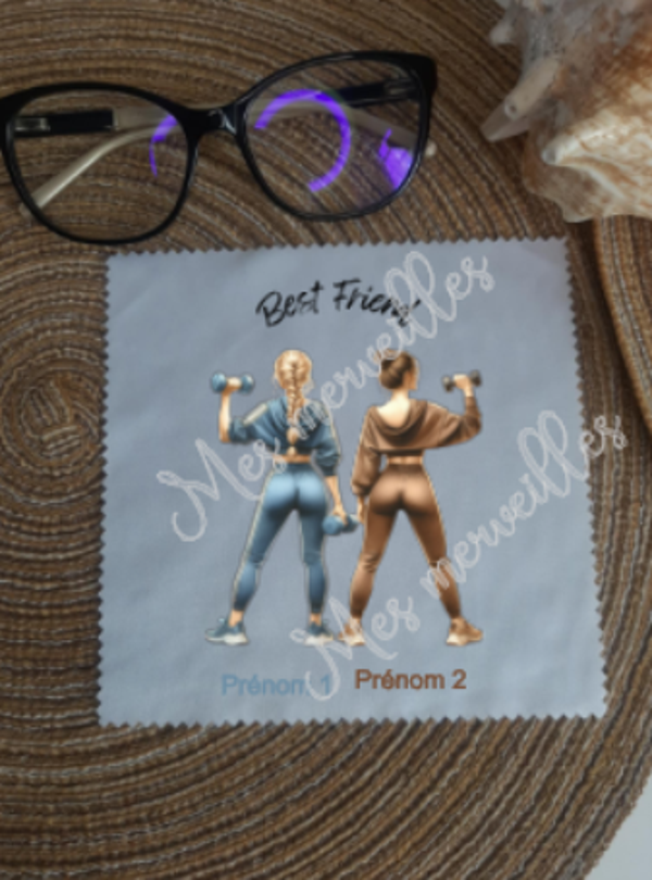 **Lingette, chiffon, essuie lunettes micro fibre Amies2