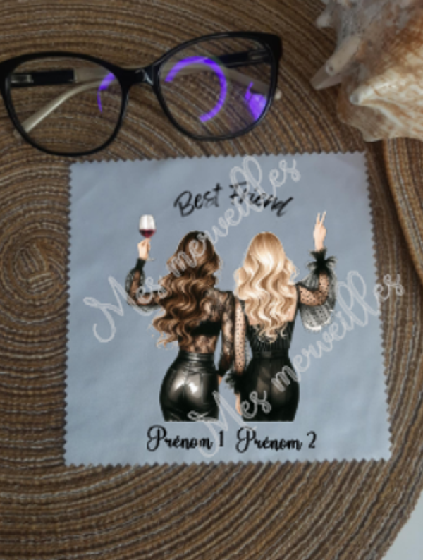 **Lingette, chiffon, essuie lunettes micro fibre Amies4