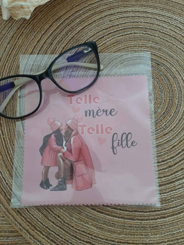 Lingette, chiffon, essuie lunettes micro fibre Maman Ref17