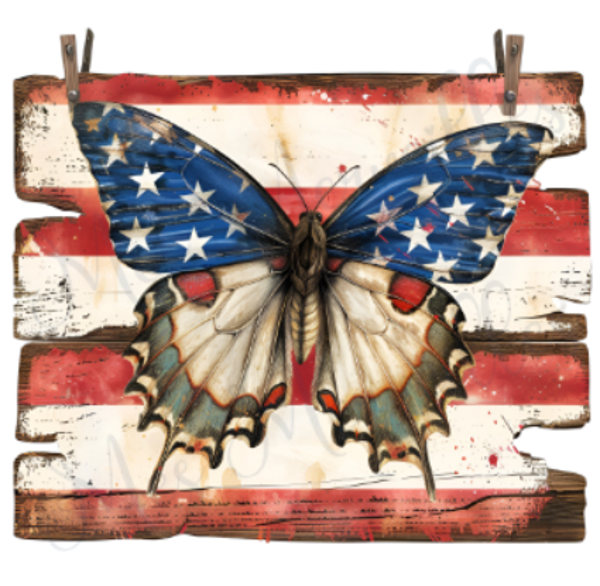 Coupon tissu Papillon 012