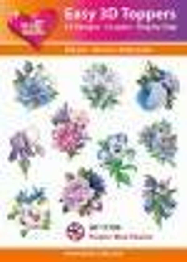 Easy 3D Designs pakket Purple Blue Flowers