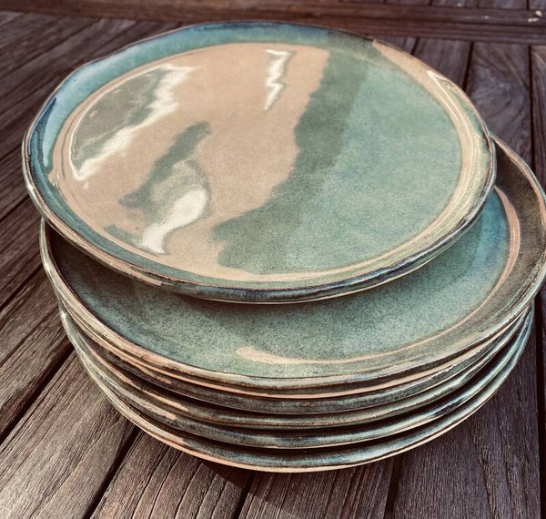 Set 6 Borden Groen 22cm