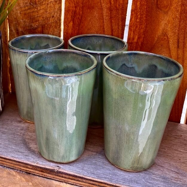 Set van 4 Margrietjes Groen