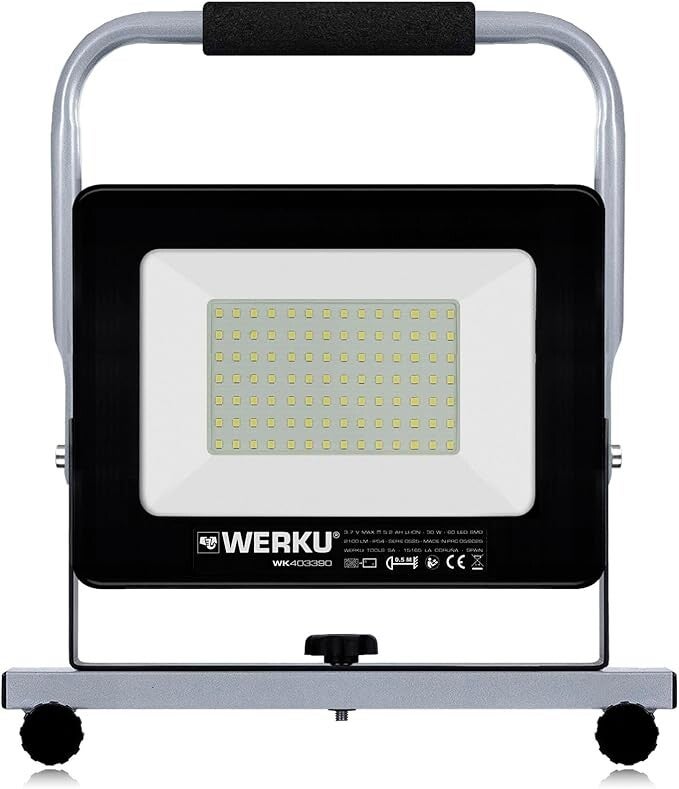 Proyector LED Luz Trabajo Inalámbrico, Potencia 50 W