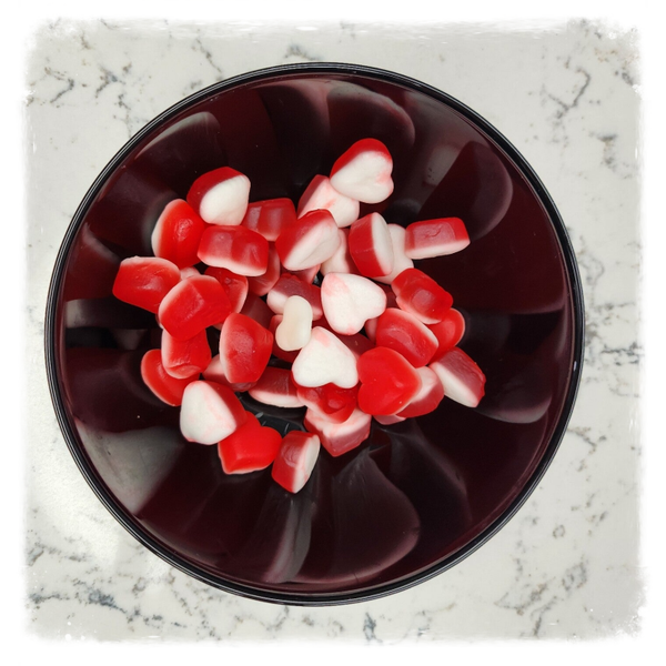 Petits cœur fraise crème lisse (150g)