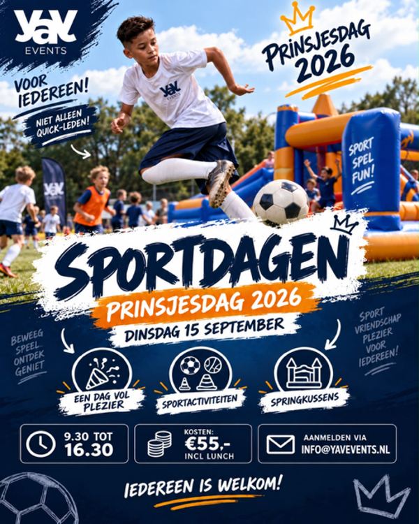 PRINSJESDAG = SPORTDAG! - 15 september
