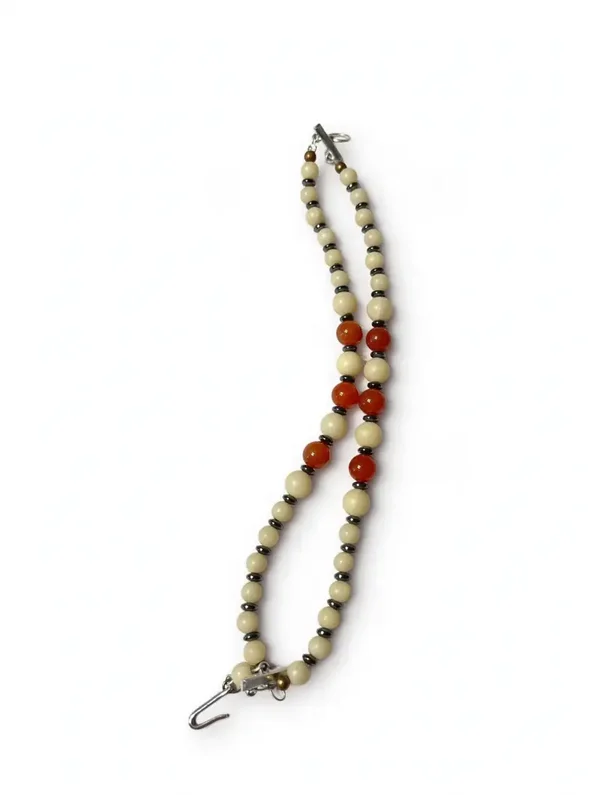 Double stranded necklace with Hematite Spacers