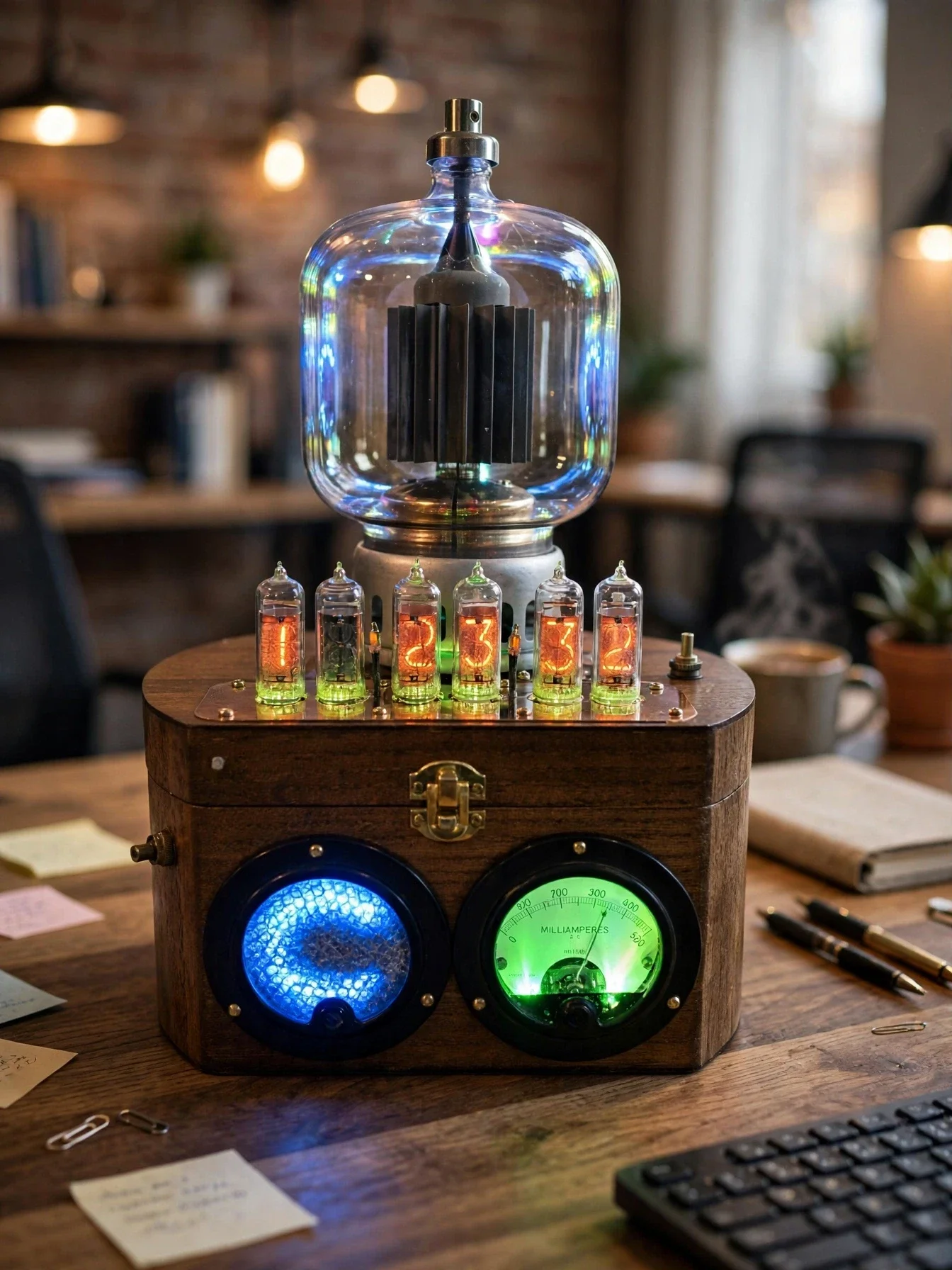 Nixie Clock IN-14 Tubes - With Large Tube & Dual Raspberry Pi Pico
