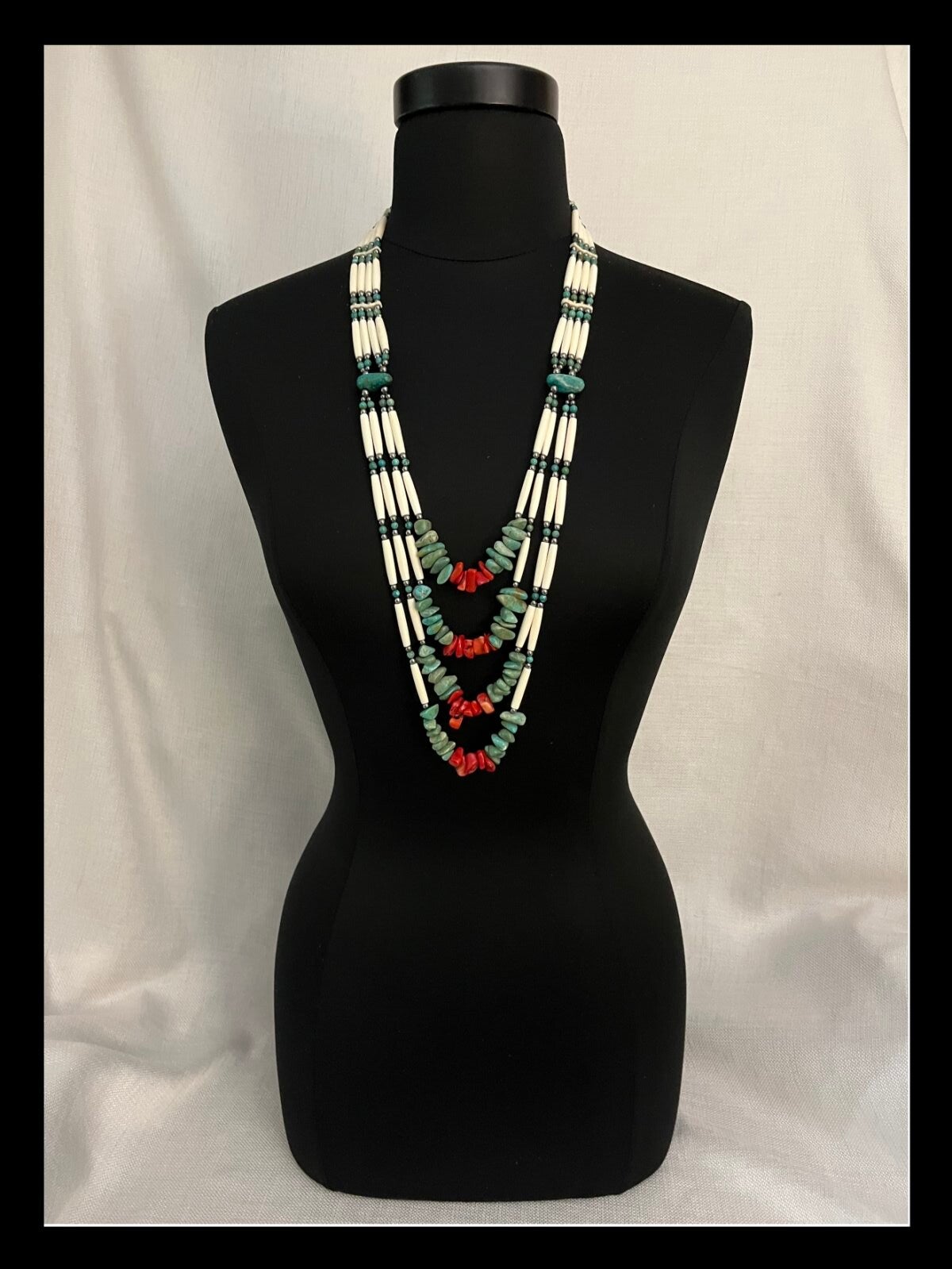 Turquoise & Red Coral
