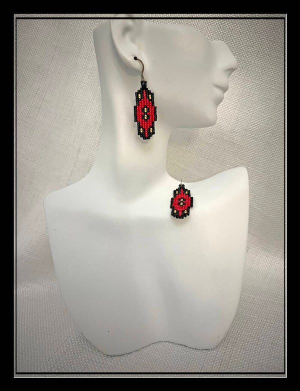 E13-Beaded Earrings