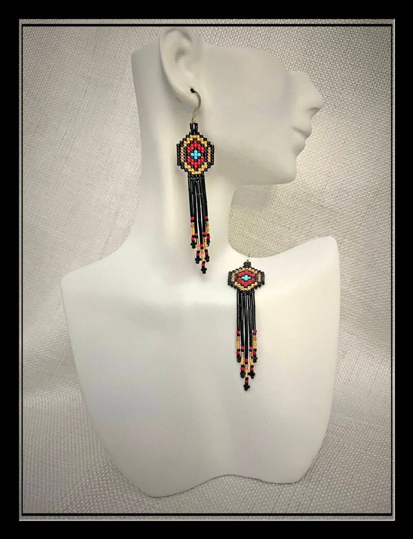 E18-Beaded Earrings