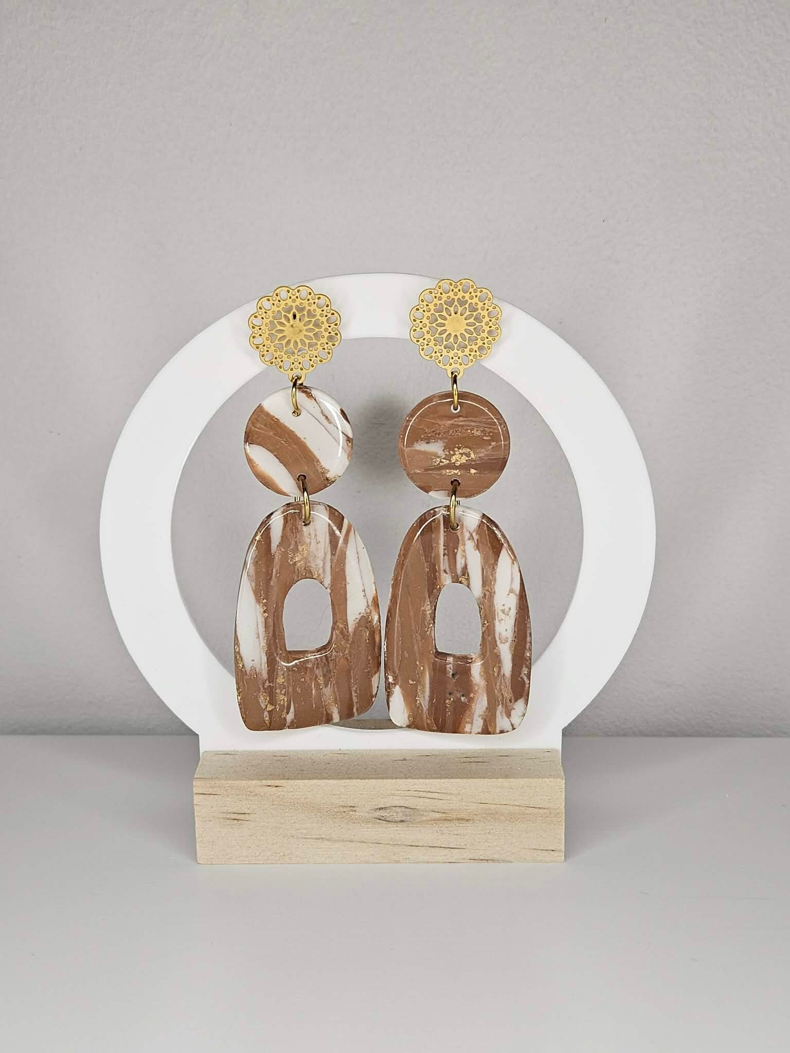 Boucles "Terre de Sienne"