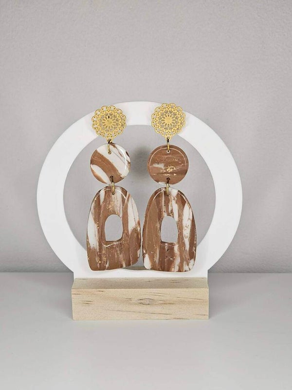 Boucles "Terre de Sienne"