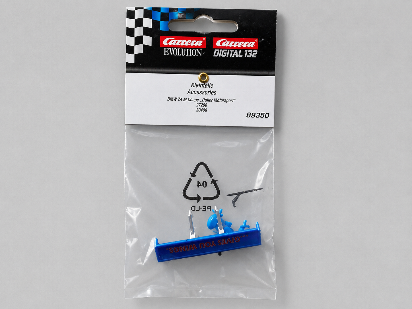 Original Carrera Ersatzteil / Kleinteile-Set Nr. 89350 Carrera Kleinteile-Set für den BMW Z4 M Coupé „Duller Motorsport“