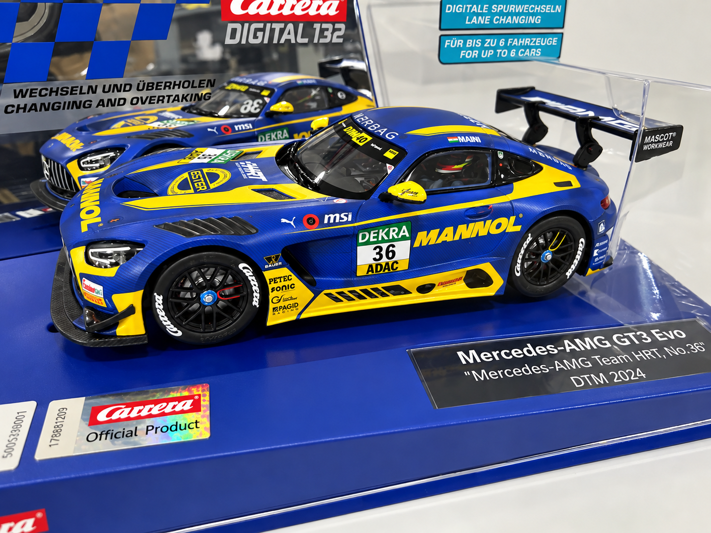 Carrera Digital 132 Mercedes-AMG GT3 Evo Mercedes-AMG Team HRT Nr.36 DTM 2024 [32060]