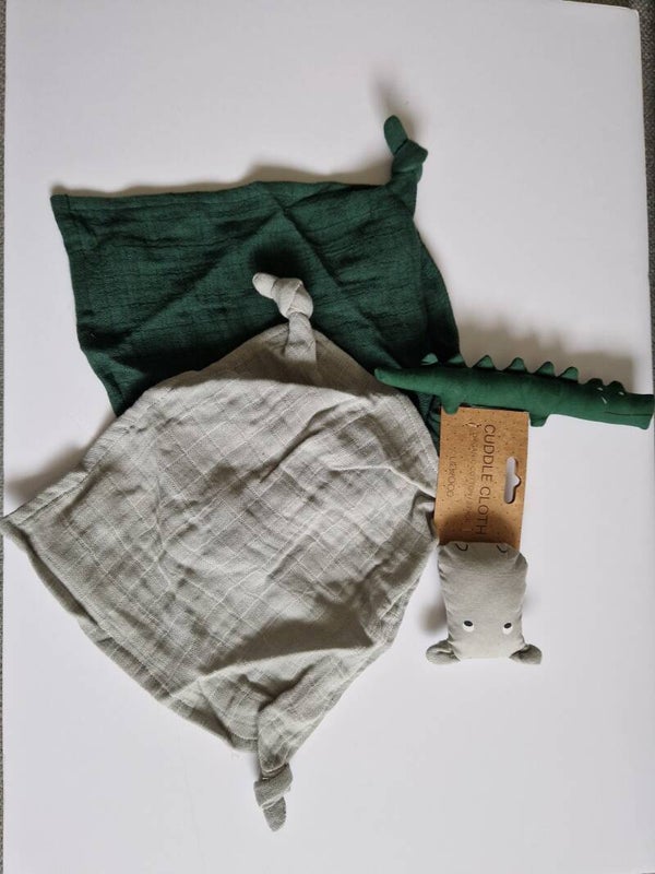 Liewood Yoko Mini Cuddle Cloths, 2-pack, Safari Green Mix, One Size