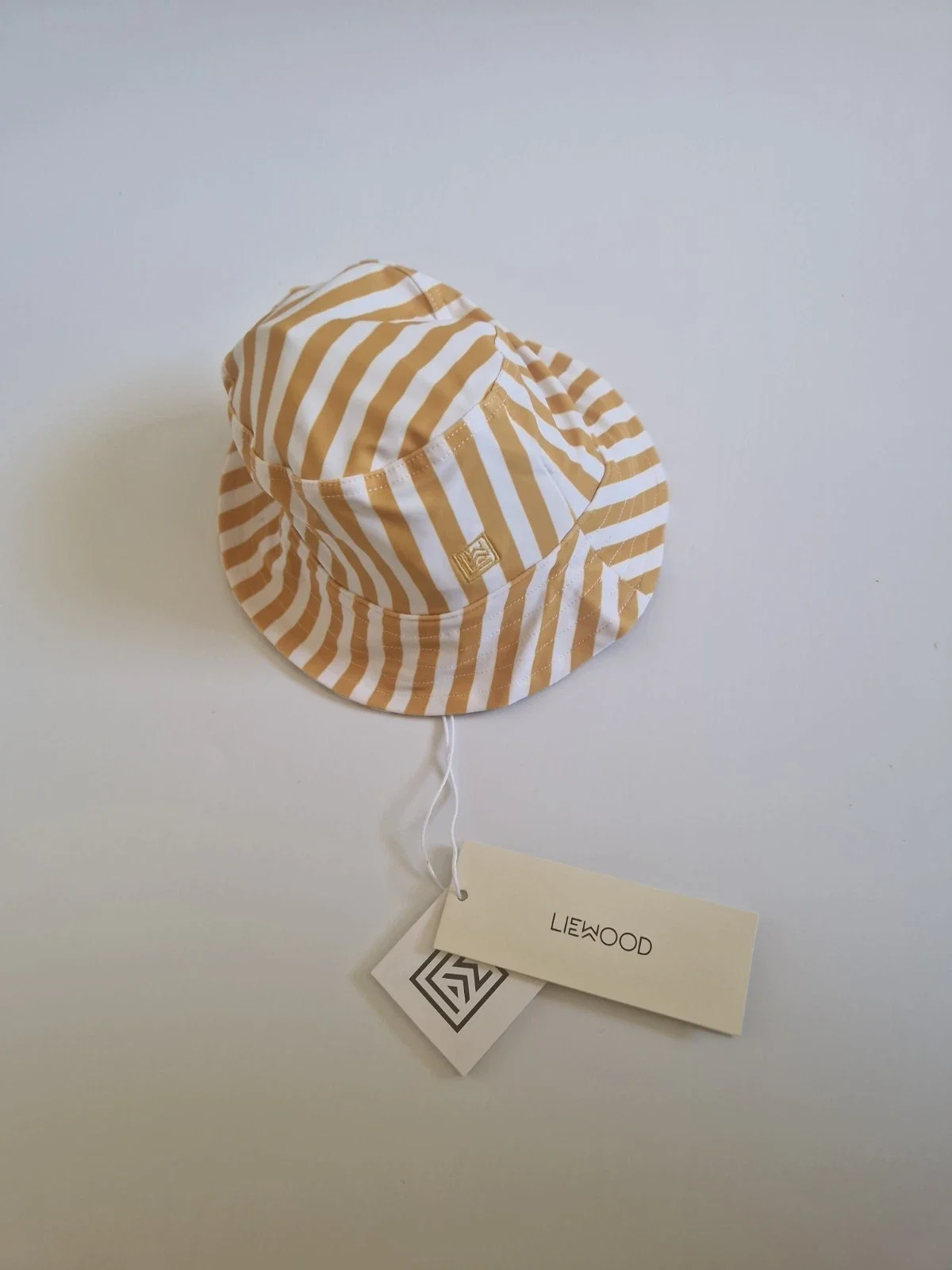 Liewood Matty Sun Hat, Stripe: Yellow Mellow / White