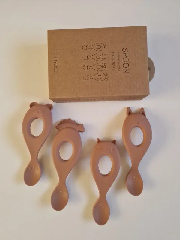 Liewood Liva Silicone Spoons, 4-pack