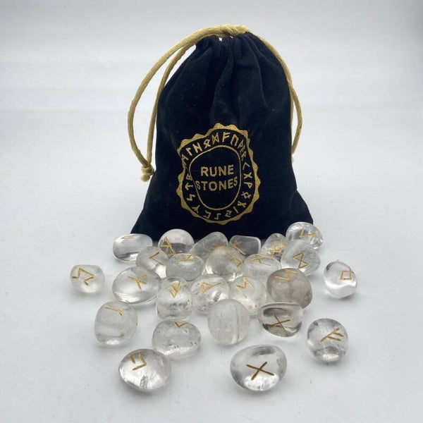 Rune en cristal de roche