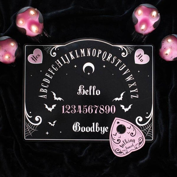 Planche ouija noir et rose