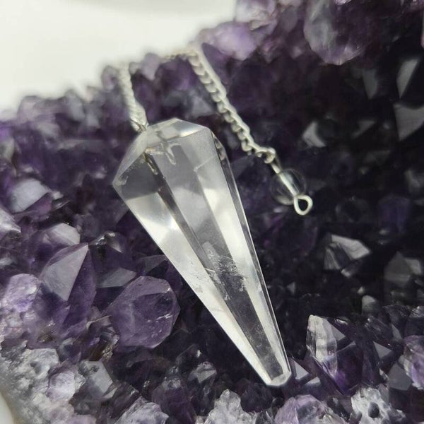Pendule cristal de roche