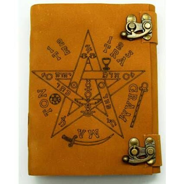 Grimoire vierge en cuire