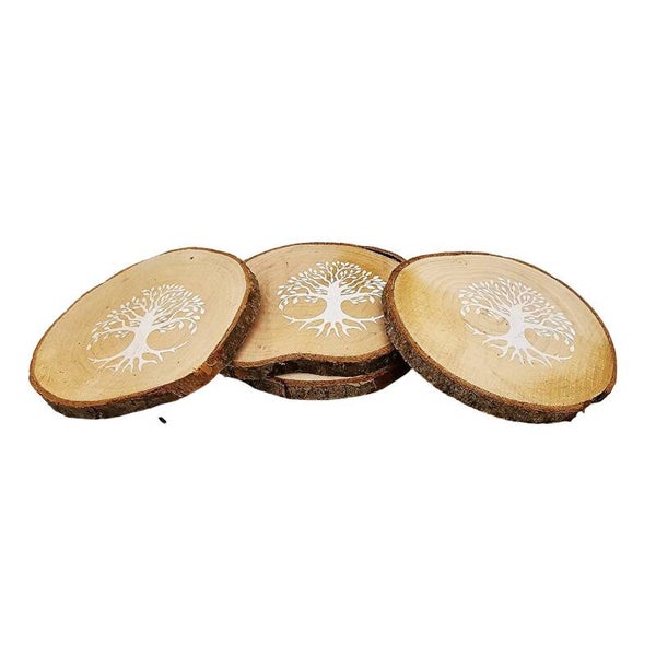 Support rituel en bois arbre de vie