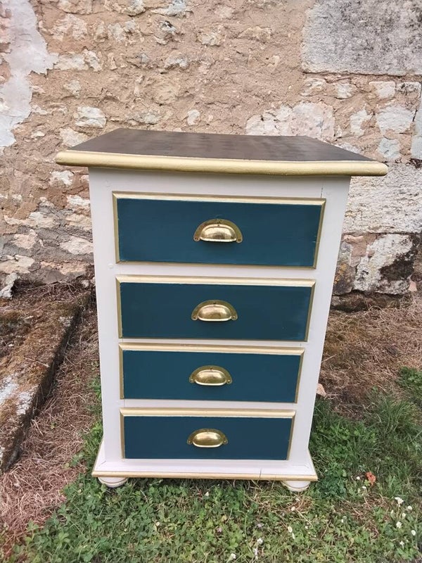 Chiffonnier restauré à 4 tiroirs