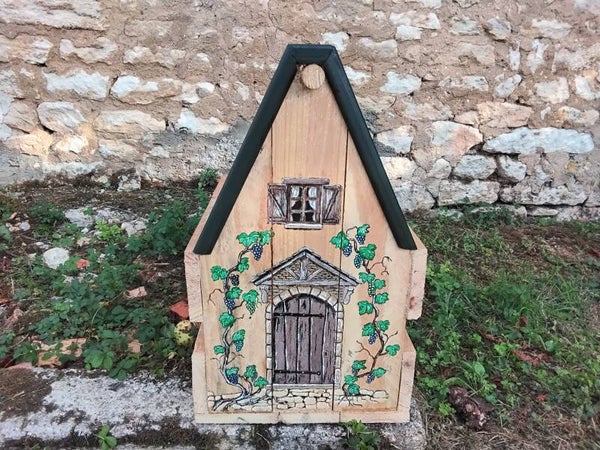 Porte-bouteille bois 9 compartiments