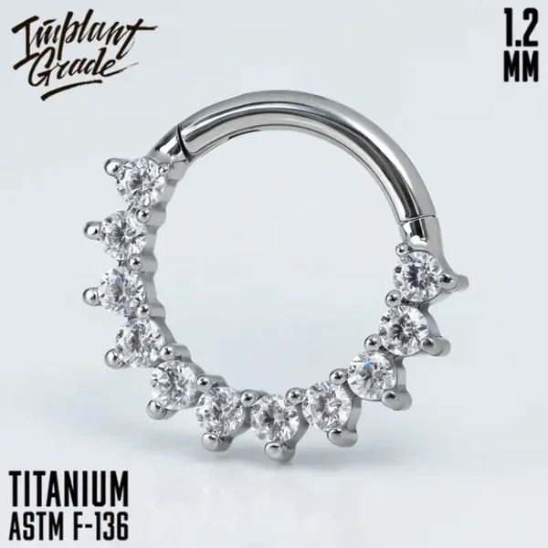 Titanium click ring ''Glory''
