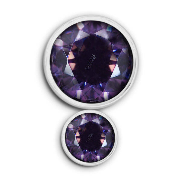 Titanium Threadless ''2 Swarovski set'' cluster