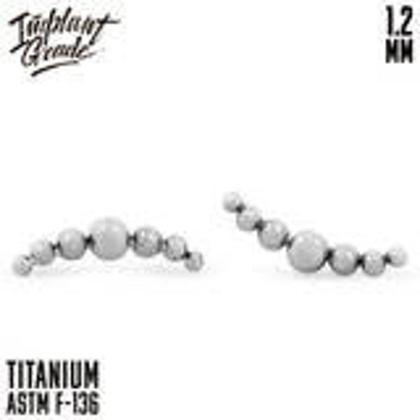 Titanium ''Bead curve'' cluster
