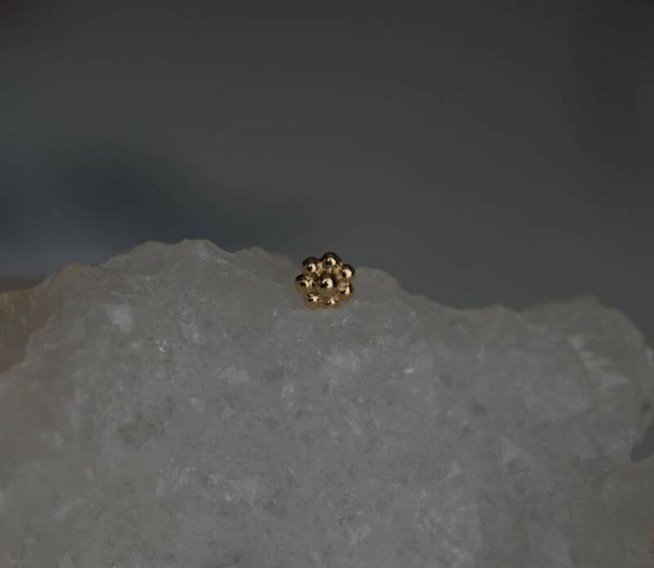 14K 7 Bead Flower Cluster