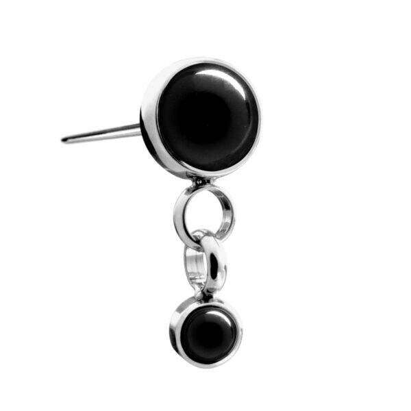 Titanium Threadless ''Dangled'' Natural stones