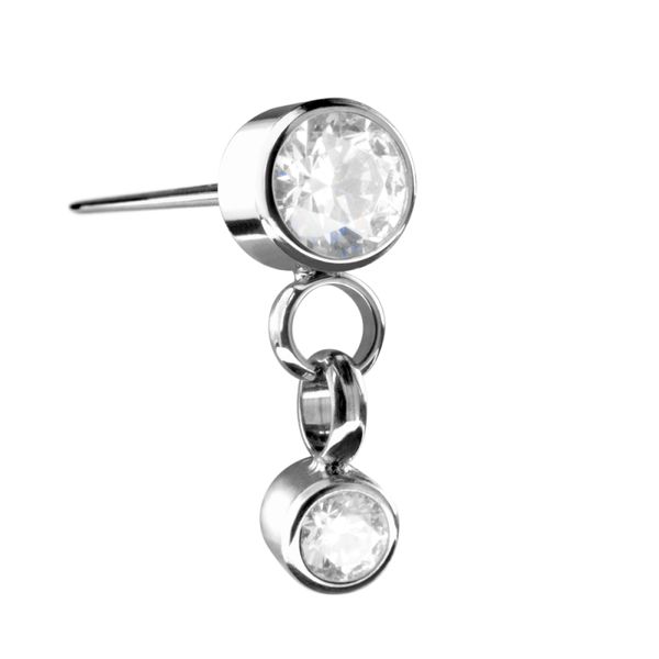 Titanium Threadless ''Dangled'' Zirconia