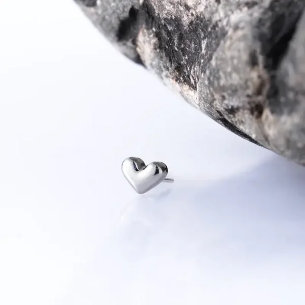 Titanium Threadless ''Heart mini''