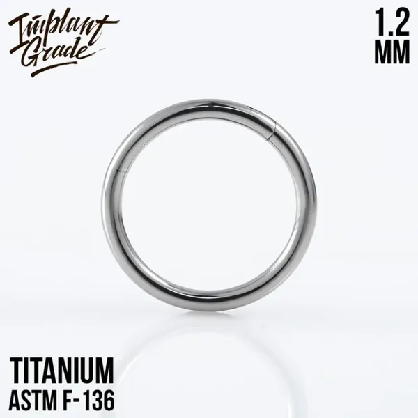 Titanium click ring