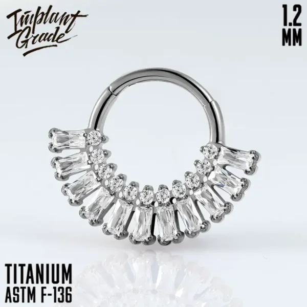 titanium click ring ''Sierra''