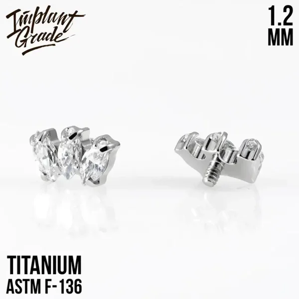 Titanium ''Marquise mini'' cluster