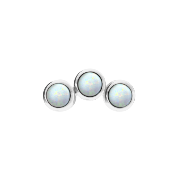 Titanium Threadless ''Opal mini'' Cluster