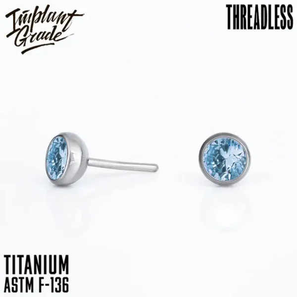 Titanium Threadless ''Jewel ball''