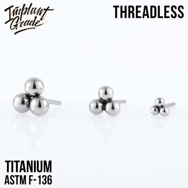 Titanium Threadless ''Trinity'