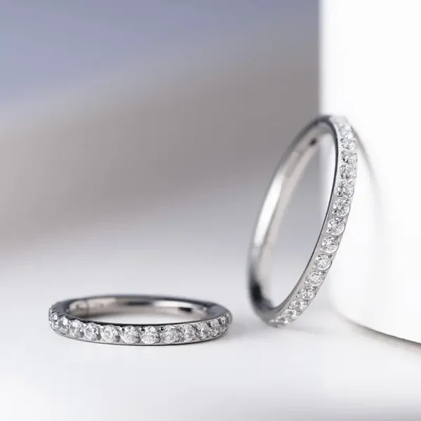 Titanium click ring ''Twilight''