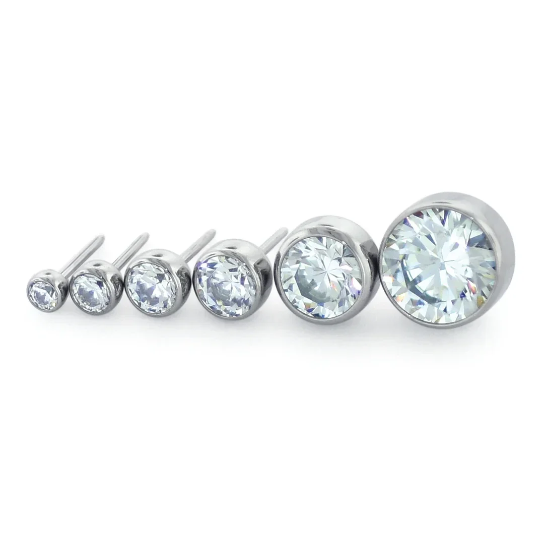 Titanium Bezel set gem 2.5mm