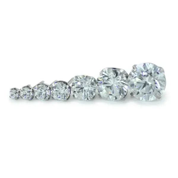 Titanium Prong set gem 2.5mm