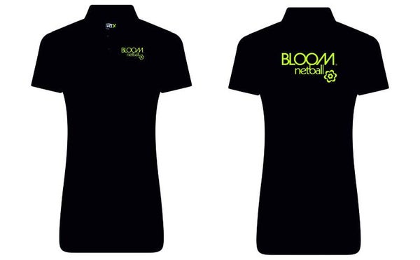 Bloom Black Polo Shirts