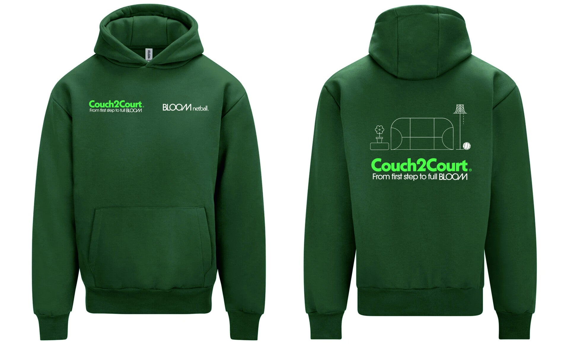 C2C Green Adult Hoodie
