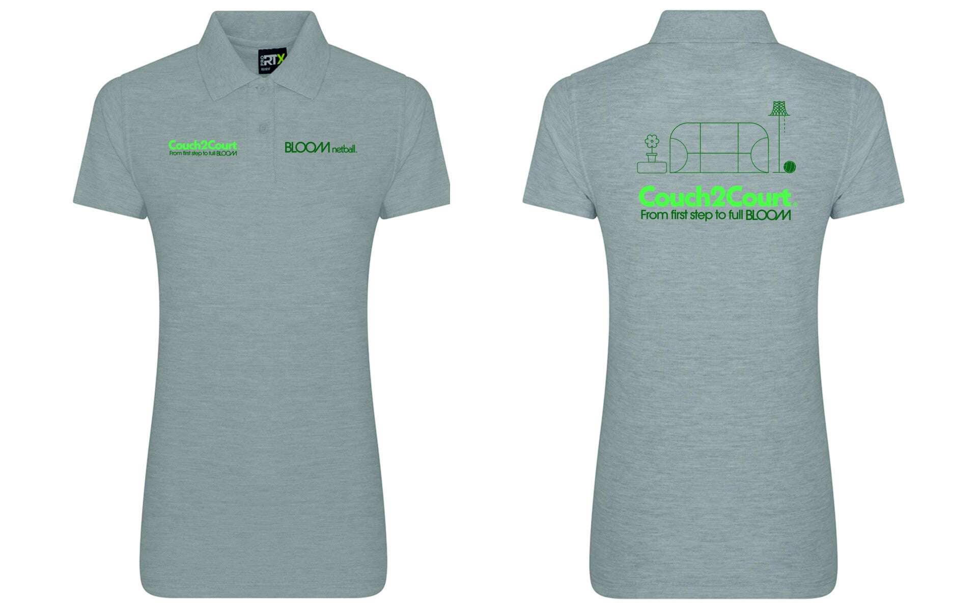 C2C Grey Adult Polo Shirt