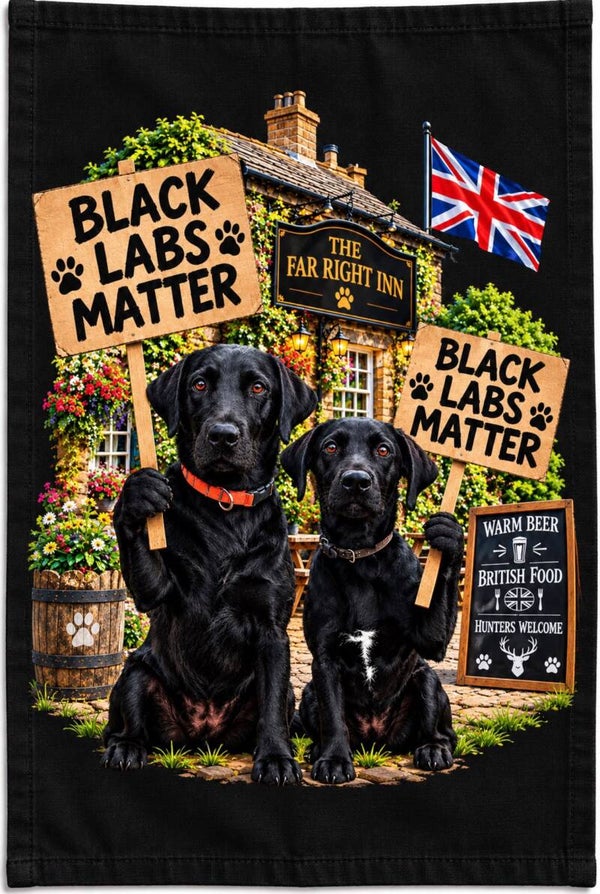 PF Black Labs Matter Tea Towels