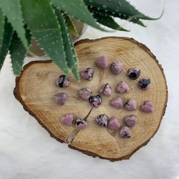 Rhodoniet steen mini hartje